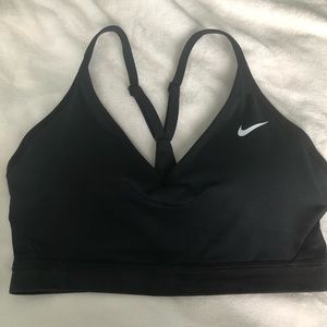 black nike dry-fit sports bra